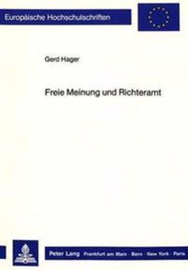 Freie Meinung Und Richteramt