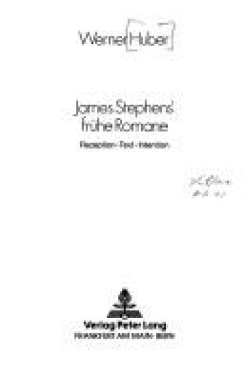 James Stephens' Fruehe Romane