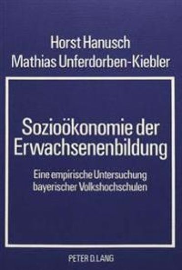 Soziooekonomie Der Erwachsenenbildung