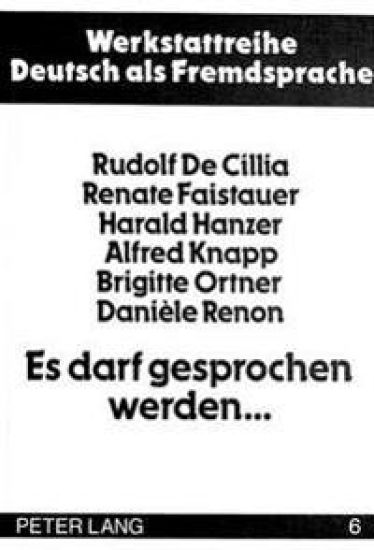 Es Darf Gesprochen Werden...