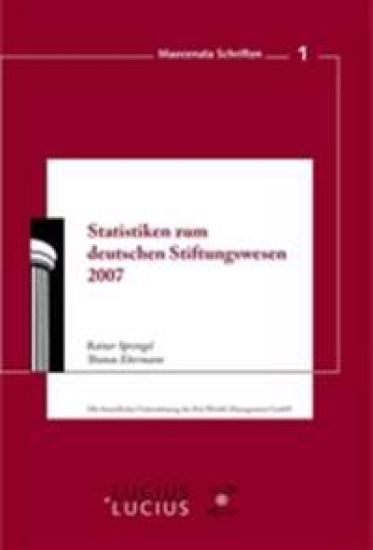 Statistiken Zum Deutschen Stiftungswesen 2007