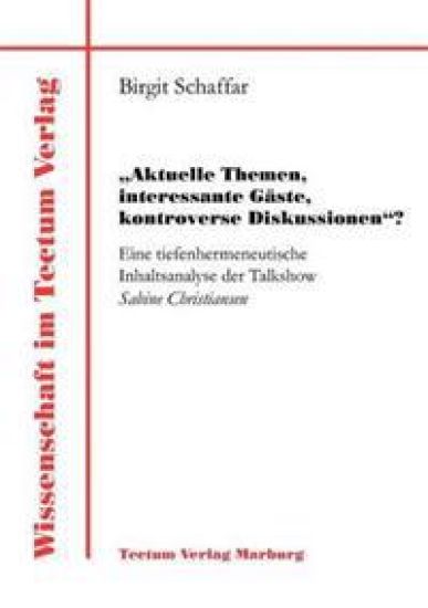 Aktuelle Themen, interessante Gäste, kontroverse Diskussionen?