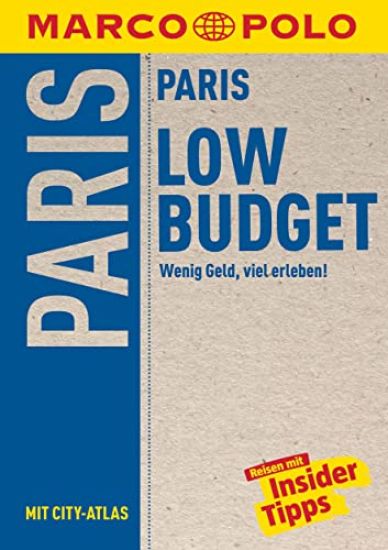 MARCO POLO Reiseführer LowBudget Paris – Gerhard und Waltraud Bläske, kirjan kansikuva