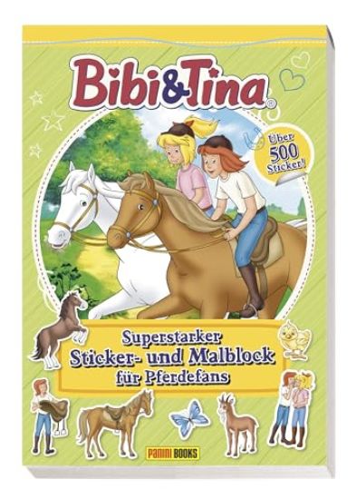 Bibi & Tina: Superstarker Sticker- und Malblock für Pferdefans