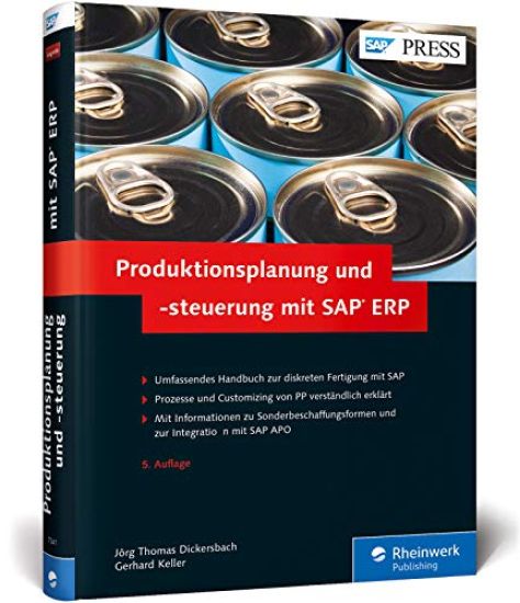 Produktionsplanung und -steuerung mit SAP ERP – Jörg Thomas Dickersbach, kirjan kansikuva