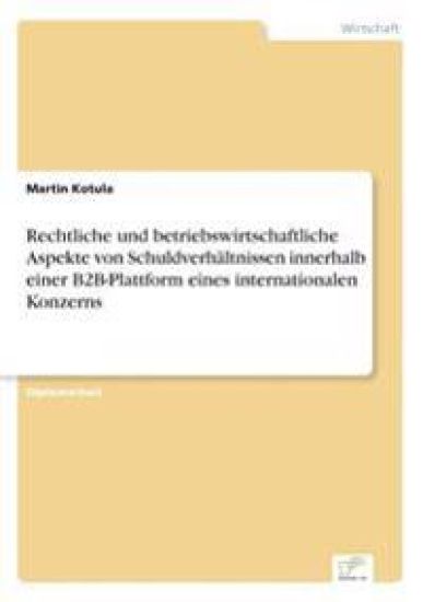 Rechtliche und betriebswirtschaftliche Aspekte von Schuldverhältnissen innerhalb einer B2B-Plattform eines internationalen Konzerns