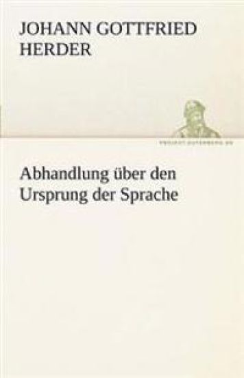 Abhandlung Uber Den Ursprung Der Sprache