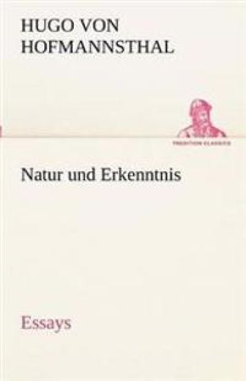 Natur Und Erkenntnis – Hugo Von Hofmannsthal, kirjan kansikuva