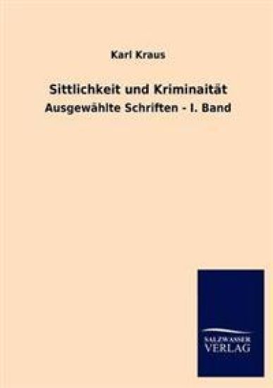 Sittlichkeit Und Kriminaitat
