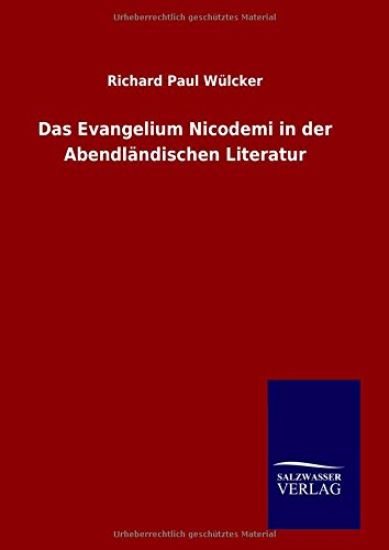 Das Evangelium Nicodemi in der Abendländischen Literatur