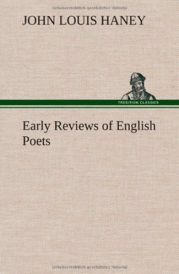 Early Reviews of English Poets
