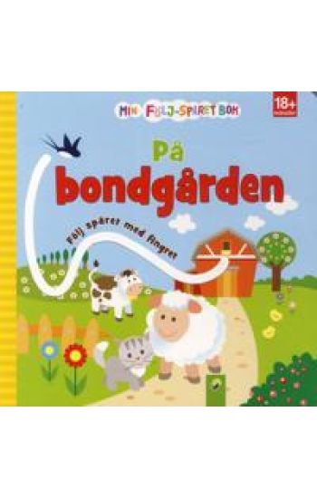 På bondgården - följ spåret med fingret