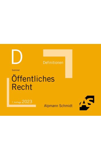 Definitionen Öffentliches Recht