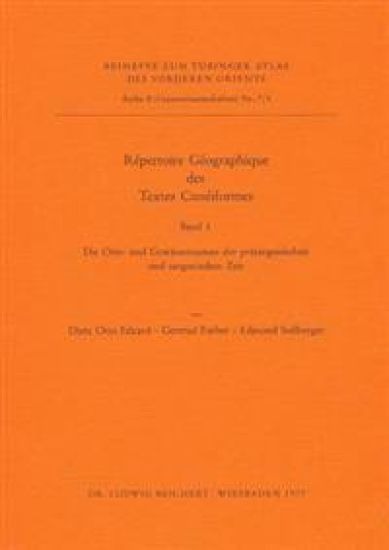 Repertoire Geographique Des Textes Cuneiformes: Die Orts- Und Gewassernamen Der Prasargonischen Und Sargonischen Zeit