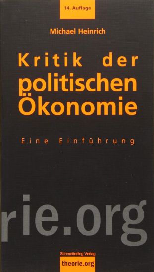 Kritik der politischen Ökonomie