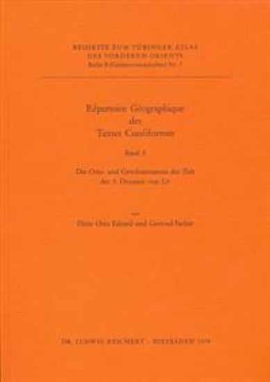 Repertoire Geographique Des Textes Cuneinformes: Die Orts- Und Gewassernamen Der Zeit Der 3. Dynastie Von Ur