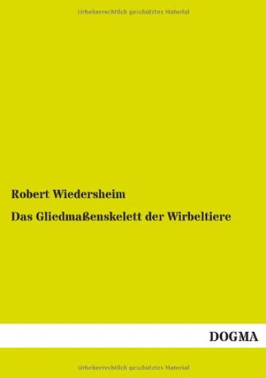Das Gliedmaßenskelett der Wirbeltiere