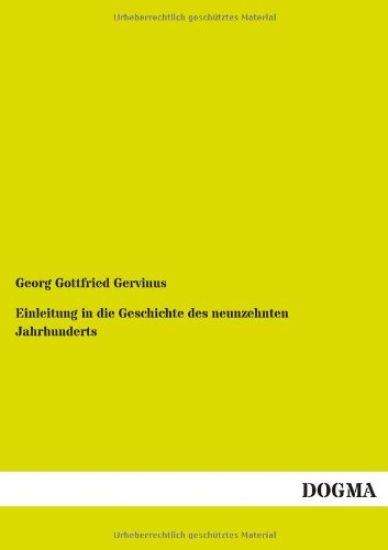 Einleitung in die Geschichte des neunzehnten Jahrhunderts