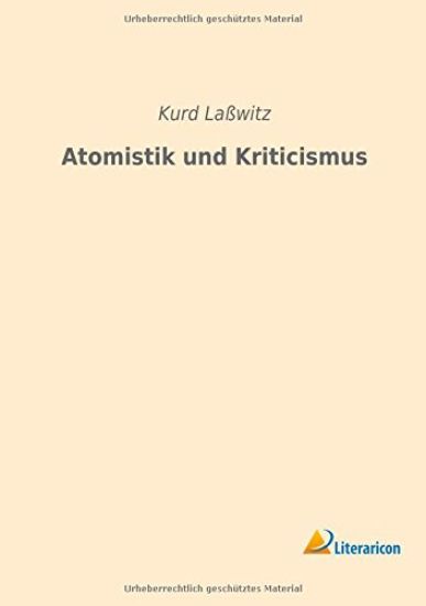 Atomistik und Kriticismus