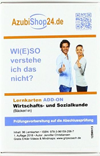 Lernkarten Wirtschafts- und Sozialkunde Bäcker Prüfungsvorbereitung Wiso Prüfung