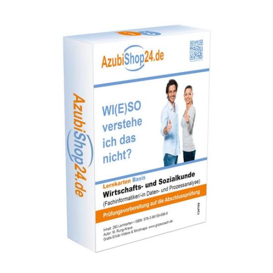 Lernkarten Wirtschafts- und Sozialkunde Fachinformatiker Daten- und Prozessanalyse Prüfungsvorbereitung Wiso Prüfung