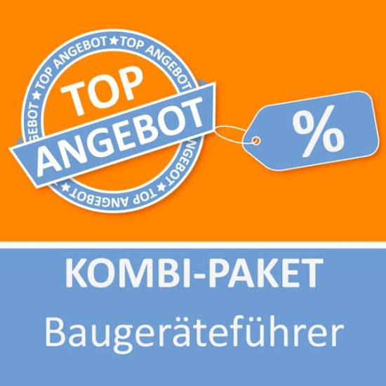 AzubiShop24.de Kombi-Paket Baugeräteführer Lernkarten