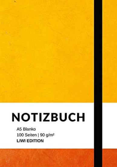 Notizbuch A5 blanko - 100 Seiten 90g/m² - Soft Cover - FSC Papier