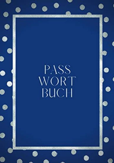 Passwort Buch - A5 - Notizbuch für Passwörter - zweispaltiger Organizer - 100 Seiten - FSC Papier