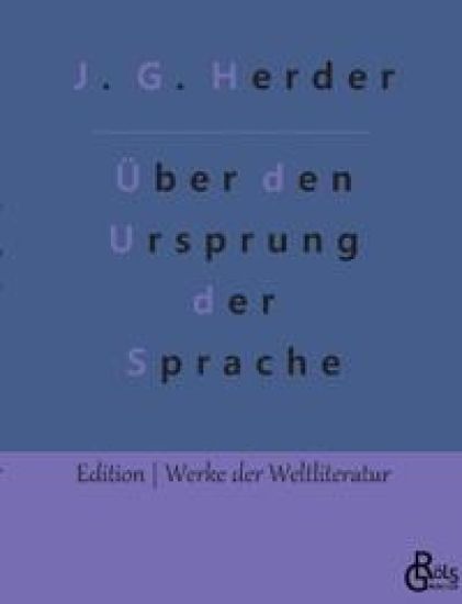 Abhandlung über den Ursprung der Sprache – Johann Gottfried Herder, kirjan kansikuva