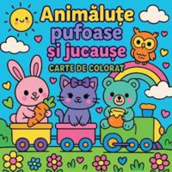 Animalu?e pufoase ?i jucau?e - Carte de colorat