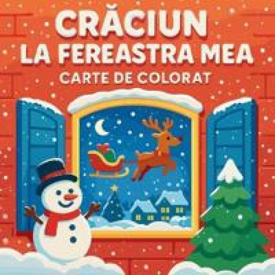 Craciun la fereastra mea - Carte de colorat