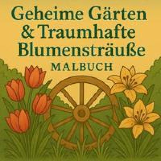 Geheime Gärten & Traumhafte Blumensträuße Malbuch
