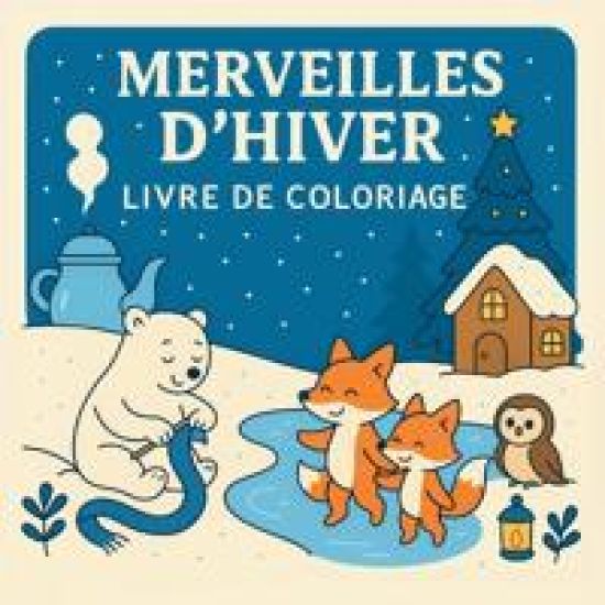 Merveilles d'Hiver - Livre de Coloriage