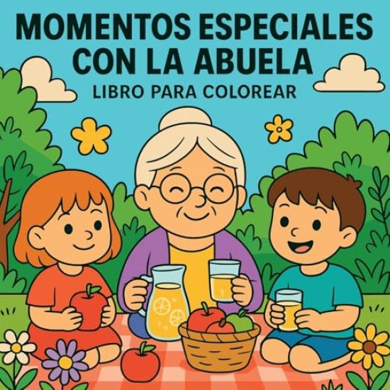 Momentos Especiales con la Abuela - Libro de colorear
