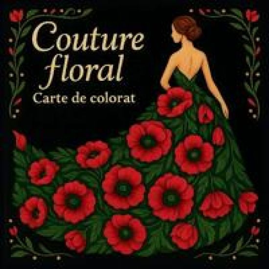 Couture floral Carte de Colorat