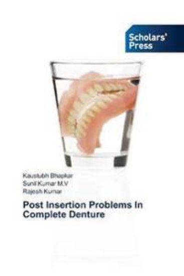 Post Insertion Problems In Complete Denture – Kaustubh Bhapkar, kirjan kansikuva