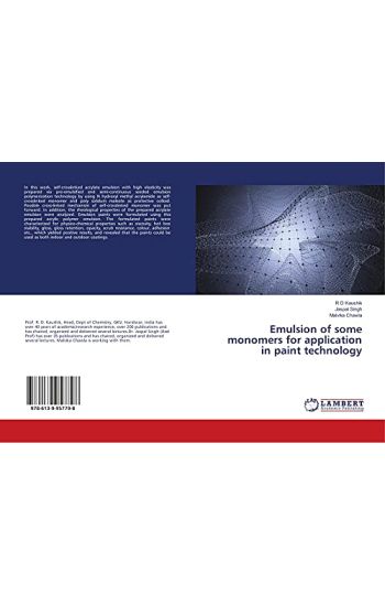 Emulsion of some monomers for application in paint technology