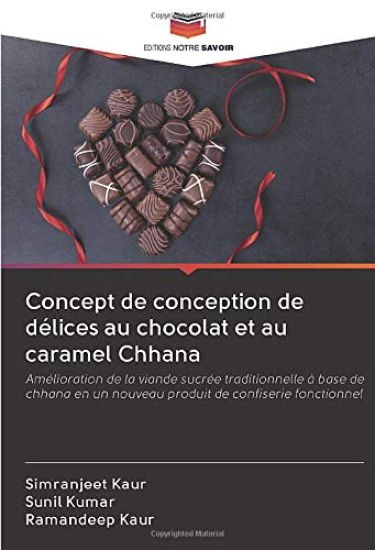 Concept de conception de délices au chocolat et au caramel Chhana – Simranjeet Kaur, kirjan kansikuva