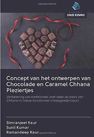 Concept van het ontwerpen van Chocolade en Caramel Chhana Pleziertjes – Simranjeet Kaur, kirjan kansikuva