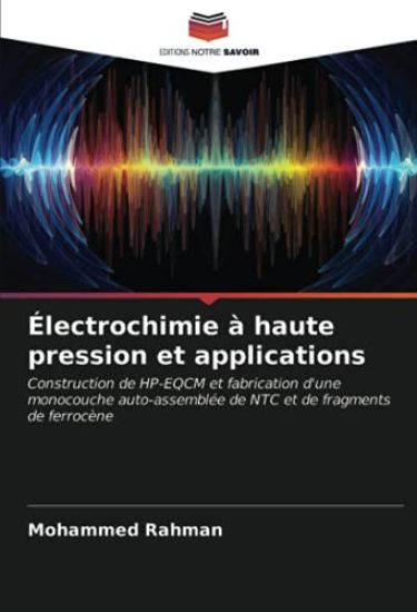 Électrochimie à haute pression et applications – Mohammed Rahman, kirjan kansikuva