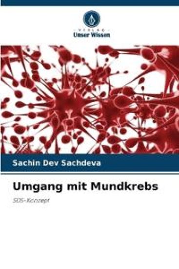 Umgang mit Mundkrebs – Sachin Dev Sachdeva, kirjan kansikuva