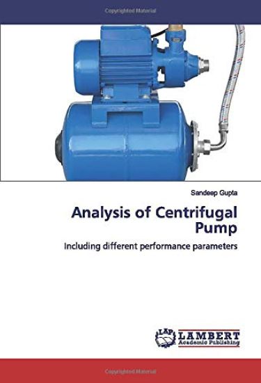 Analysis of Centrifugal Pump – Sandeep Gupta, kirjan kansikuva