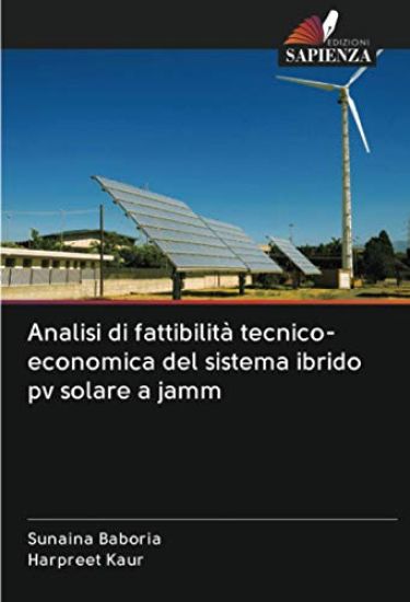 Analisi di fattibilità tecnico-economica del sistema ibrido pv solare a jamm – Sunaina Baboria, kirjan kansikuva
