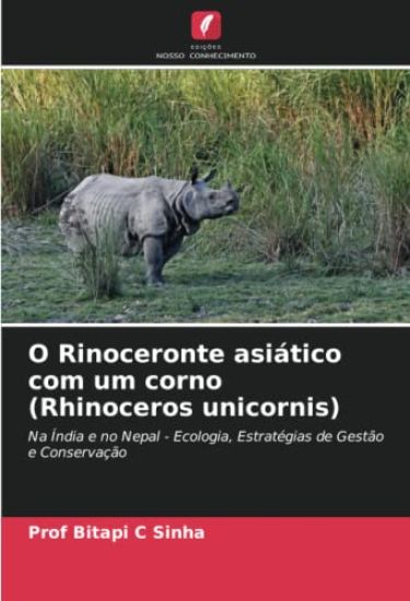 O Rinoceronte asiático com um corno (Rhinoceros unicornis)