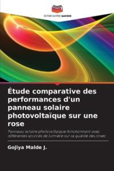 ?tude comparative des performances d'un panneau solaire photovolta?que sur une rose