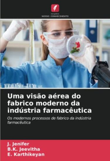Uma visão aérea do fabrico moderno da indústria farmacêutica