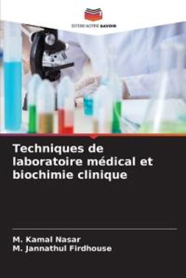 Techniques de laboratoire médical et biochimie clinique – M Kamal Nasar, kirjan kansikuva