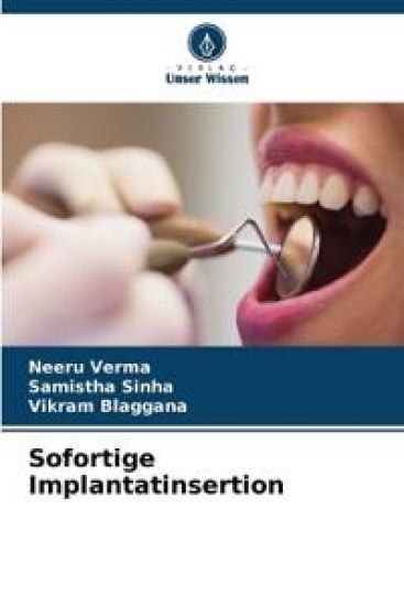 Sofortige Implantatinsertion – Neeru Verma, kirjan kansikuva