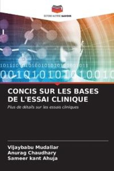 Concis Sur Les Bases de l'Essai Clinique – Vijaybabu Mudaliar, kirjan kansikuva