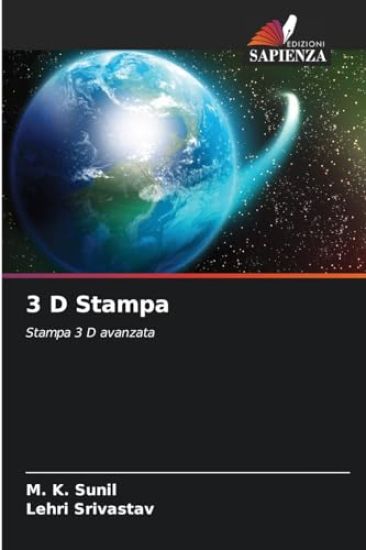 3 D Stampa – M K Sunil, kirjan kansikuva